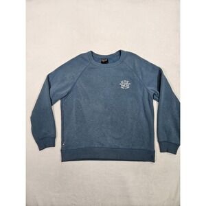 REI Co-op Men's Large Blue Crewneck Fleece Sweatshirt Graphic Pullover